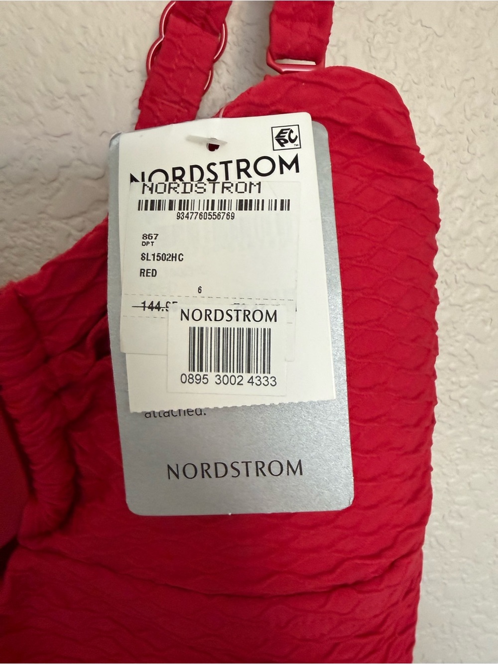 Nordstrom Red Women’s Swim Top
